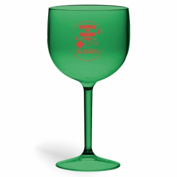 TAÇAS PLÁSTICAS DE GIN 580ML IMPRESSÃO 1 COR DEGRADÊ Preto e branco frente - 300 un.