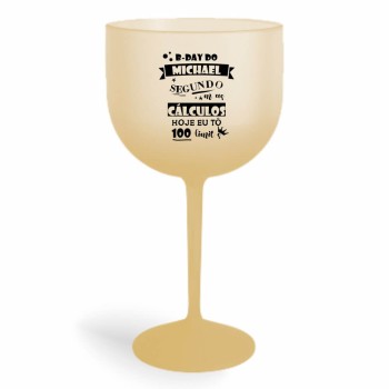 TAÇAS PLÁSTICAS DE GIN 580ML IMPRESSÃO 1 COR DEGRADÊ Preto e branco frente - 100 un.