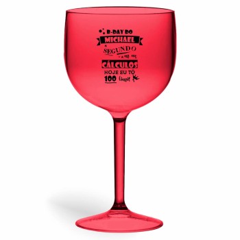 TAÇAS PLÁSTICAS DE GIN 580ML IMPRESSÃO 1 COR DEGRADÊ Preto e branco frente - 300 un.