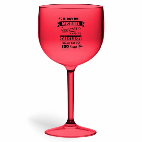 TAÇAS PLÁSTICAS DE GIN 580ML IMPRESSÃO 1 COR DEGRADÊ Preto e branco frente - 300 un.