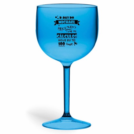 TAÇA DE GIN 580ML TRANSPARENTE Preto e branco frente - 300 un.