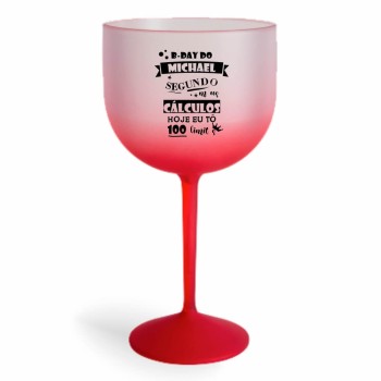 TAÇAS PLÁSTICAS DE GIN 580ML IMPRESSÃO 1 COR DEGRADÊ Preto e branco frente - 100 un.